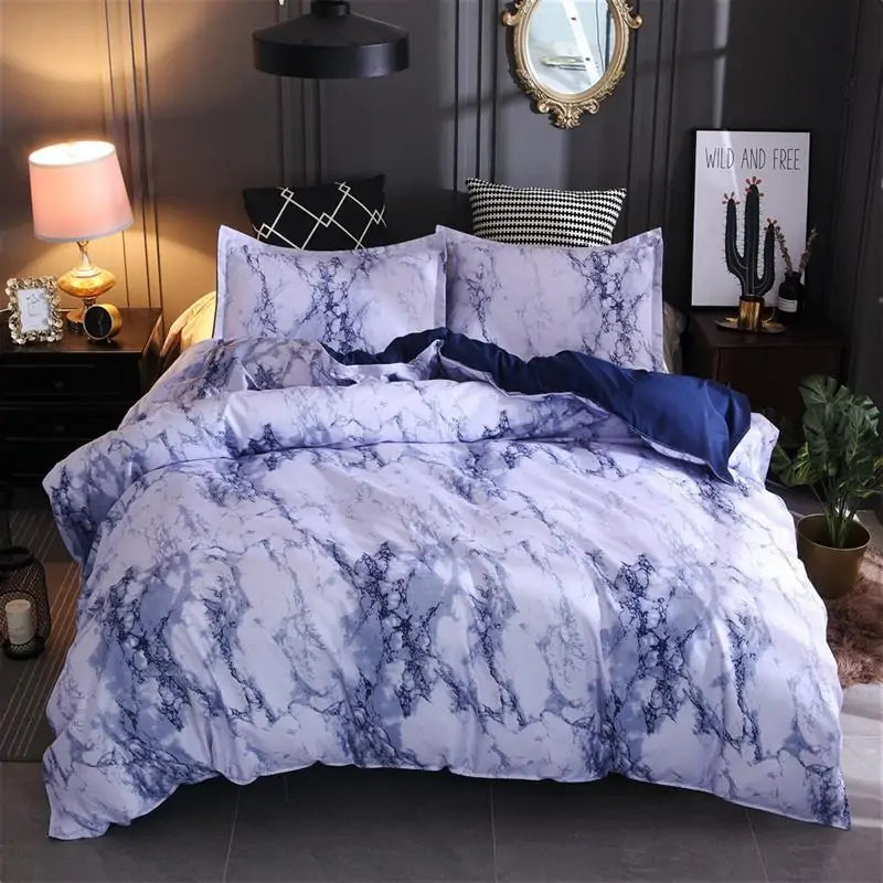 Marble Duvet Cover Bedding Set