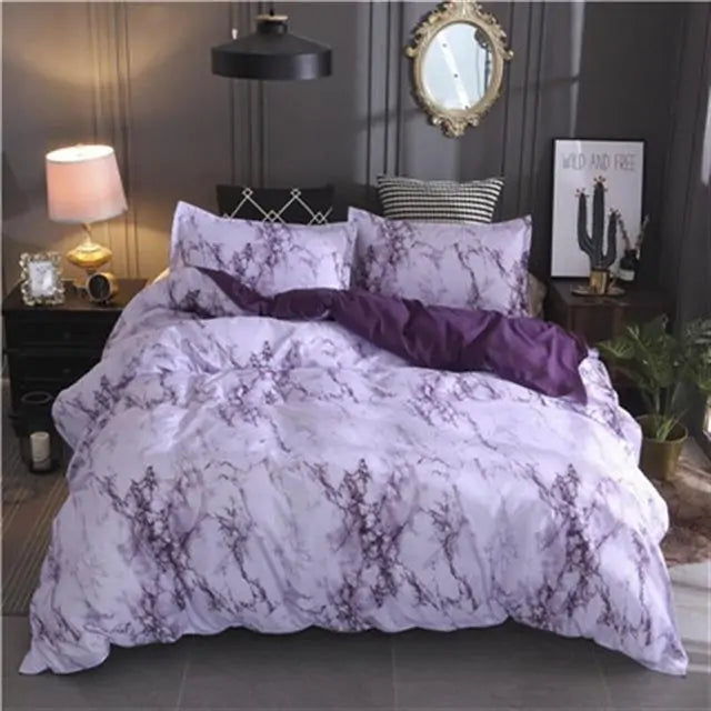 Marble Duvet Cover Bedding Set