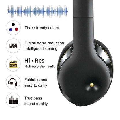 Foldable NOISE Cancellation Bluetooth Headphones