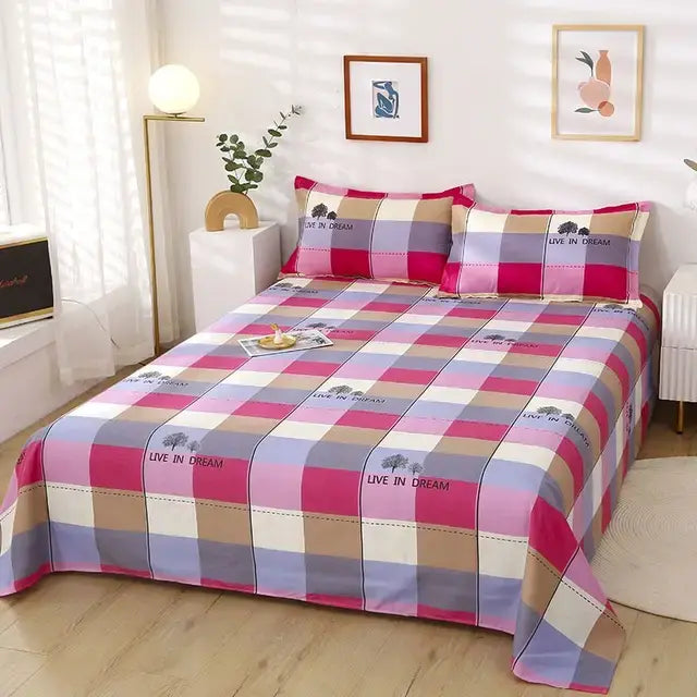 Cotton Bed Sheets Cover & Pillowcases