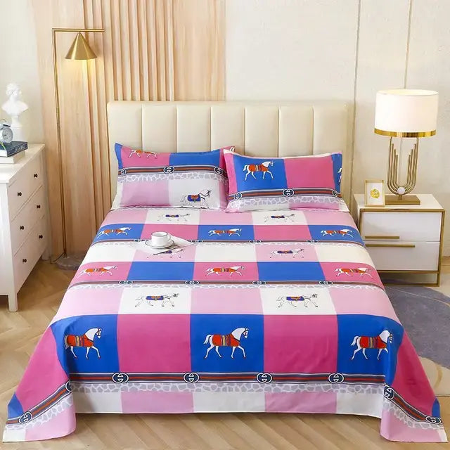 Cotton Bed Sheets Cover & Pillowcases