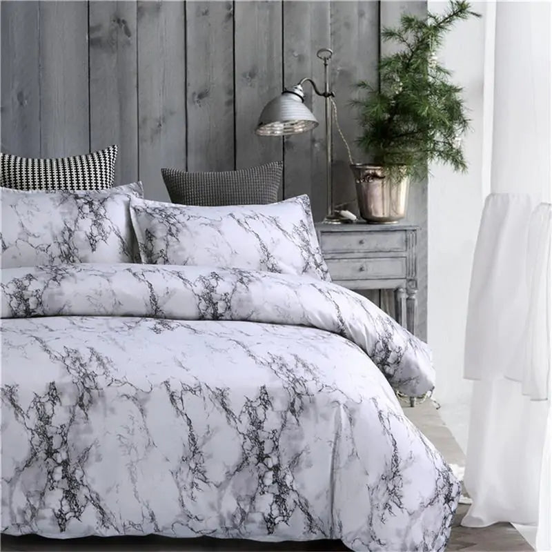 Marble Duvet Cover Bedding Set