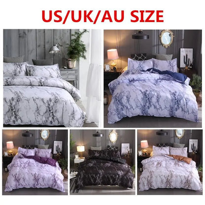 Marble Duvet Cover Bedding Set